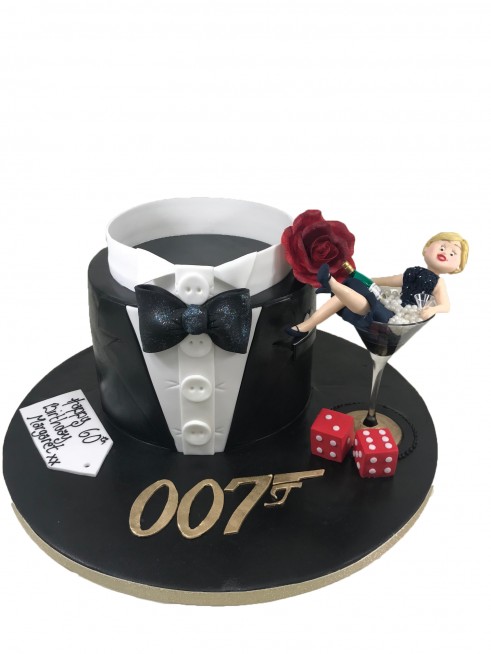 James Bond cake - The Great British Bake Off | The Great British Bake Off