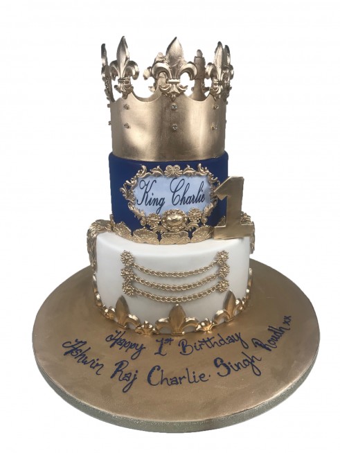 Royal Cake Tutorial! (King theme!) - YouTube