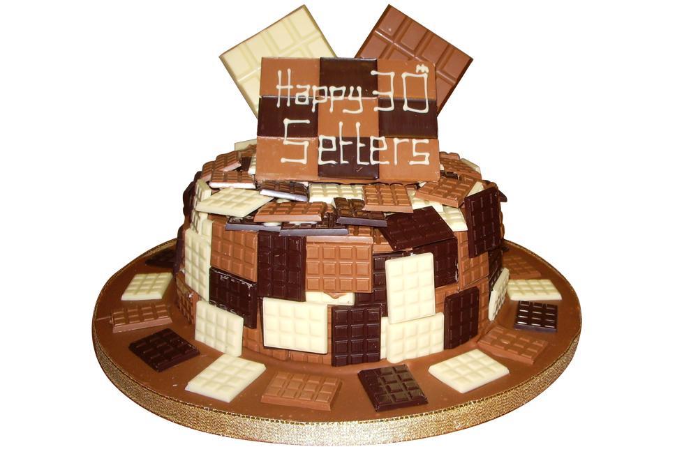 Giant Chocolate Bar Birthday Cake | A birthday cake for a ch… | Flickr