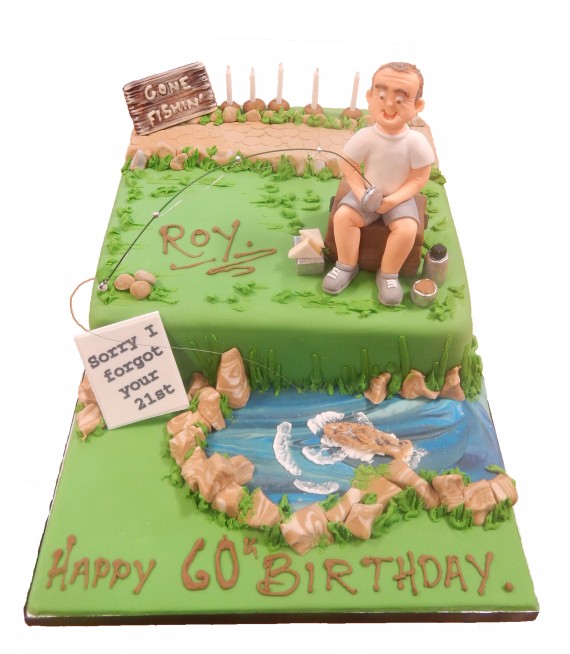 Gone Fishing Cake Topper -  UK