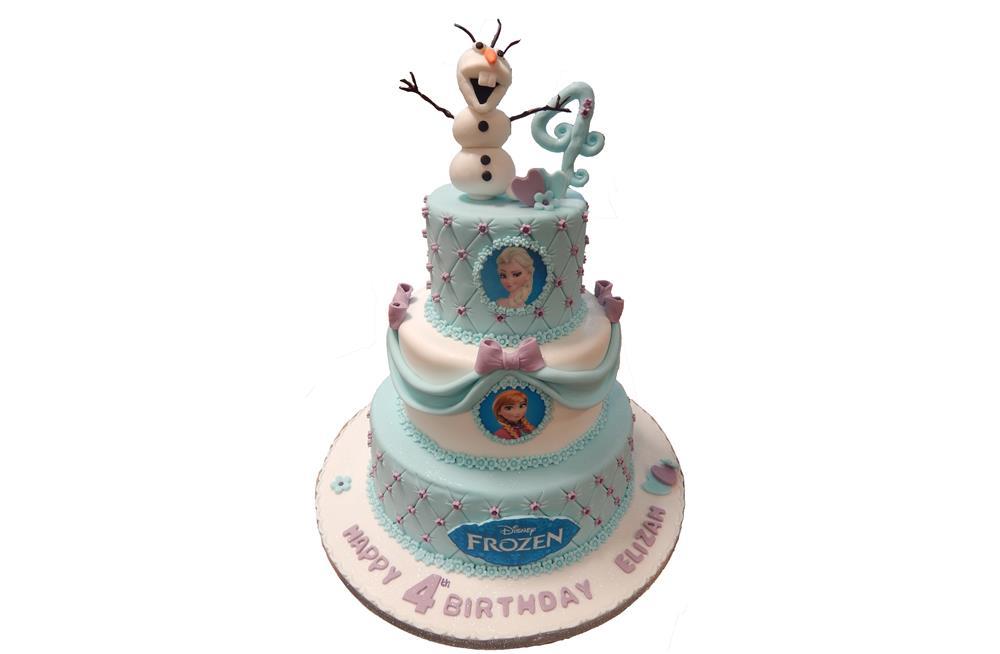 Disney Frozen 2 tier Birthday Cake - Personalised Cakes for Birthdays  Weddings and special occasions in London