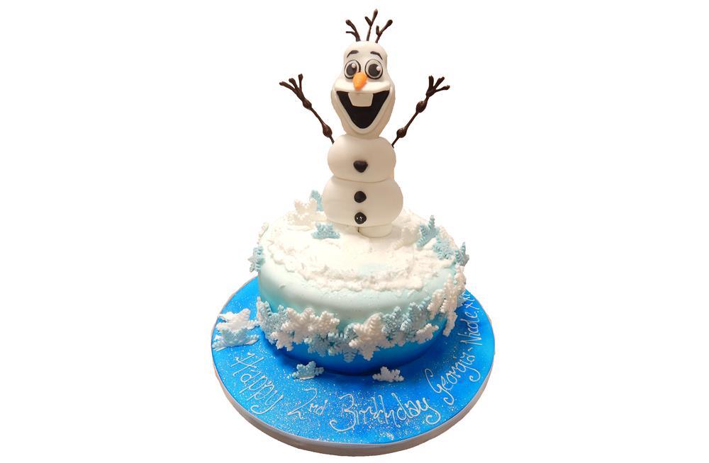 3D Olaf Cake – Yeners Way