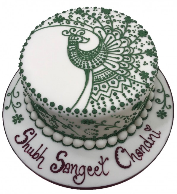 Shop for Fresh Teej Special Fondant Suit Bangles Mehandi Theme Cake online  - Chennai