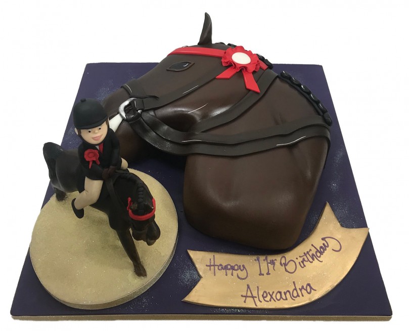 UTF4C Horse Riding Cake Topper Birthday, Personalized Horseback Riding |  NineLife - United Kingdom