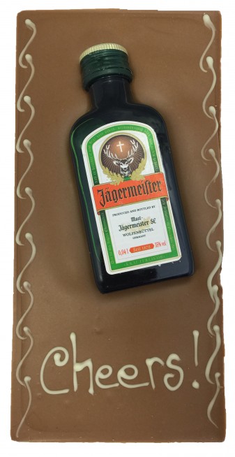 made a Kinder Schokolade cake with Jägermeister topping for one of my  friends : r/Gifts