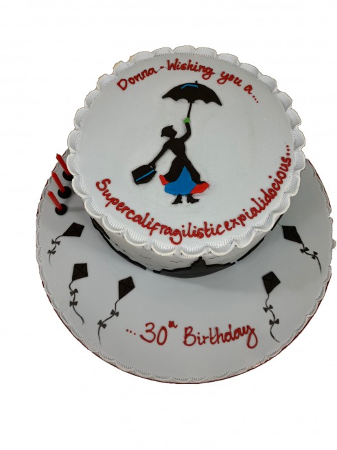 Mary Poppins Birthday Cake Topper — Holly Honeywell