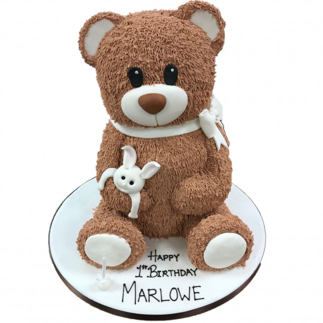 Cakes and Teddy Bear Combo Online | Free Shipping