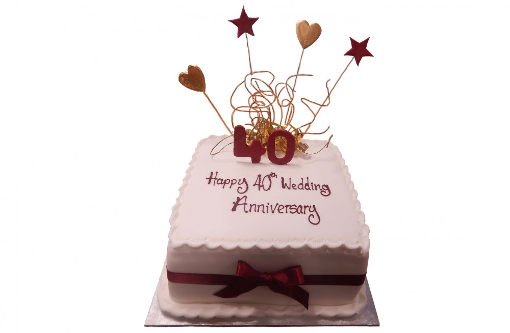 Gorgeous Anniversary Theme Designer Cake - Avon Bakers