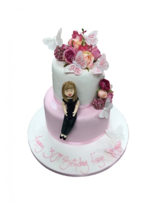 Tiered Cake Figure Floral