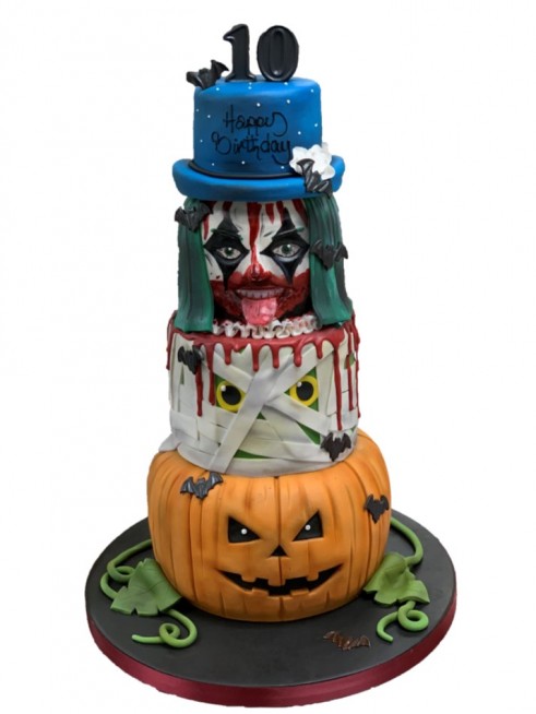 Tiered Halloween Cake