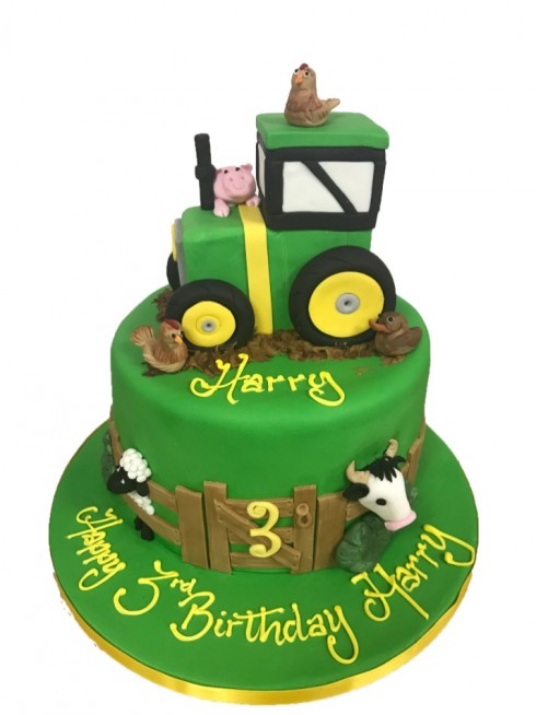 Wedding Cake Topper Red Tractor Themed International Harvester IH Farm –  FunWeddingThings.com