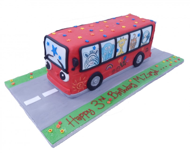 Cocomelon Cake with Family & Baby Bus – Pao's cakes