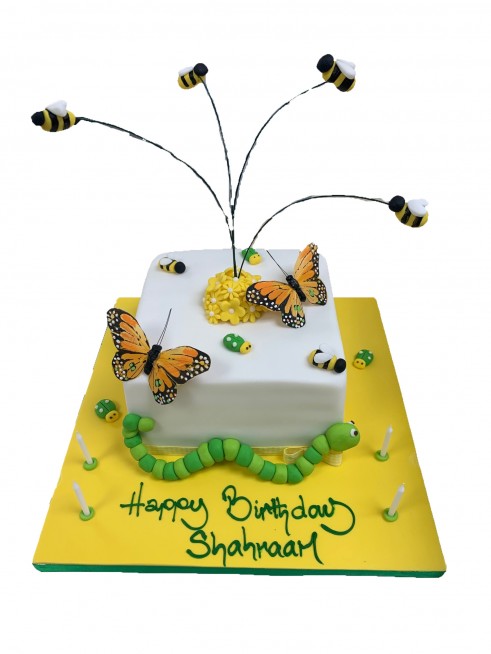 Bugs, Dirt And Worms | Fish cake birthday, Bug birthday cakes, Childrens  birthday cakes