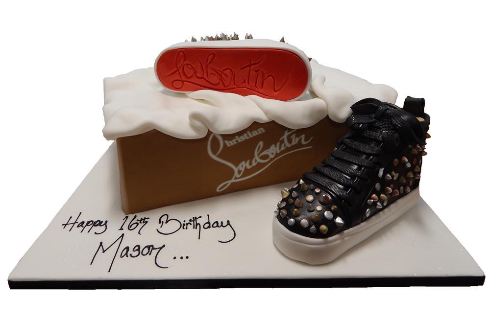 Iced Out Co. Cakes on X: Christian Louboutin Mens Trainer Cake! Delicious  edible trainers created from. Cake!  / X