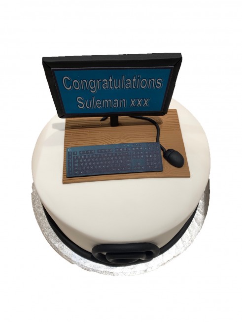 Computer Laptop Gamer Handmade Edible Fondant Cake Topper | eBay