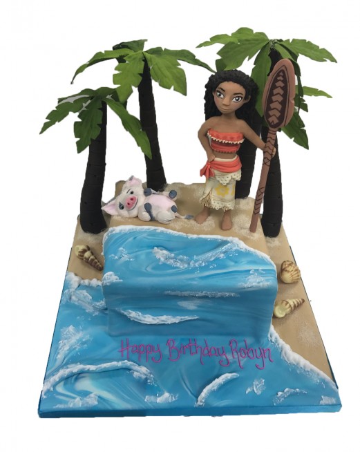 Moana Birthday Cake