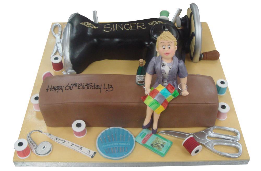 Vintage Sewing Machine Birthday Cake – cakesandmore101