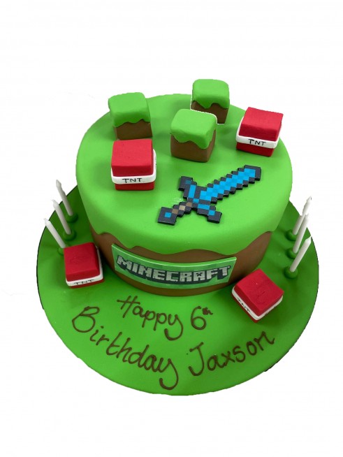 minecraft sword cake ideas