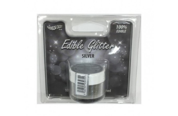 Edible Glitter Christmas - silver 4g