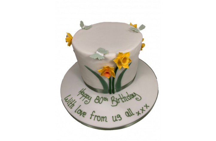 Daffodil Cake | Daffodil cake, Garden cakes, Spring cake