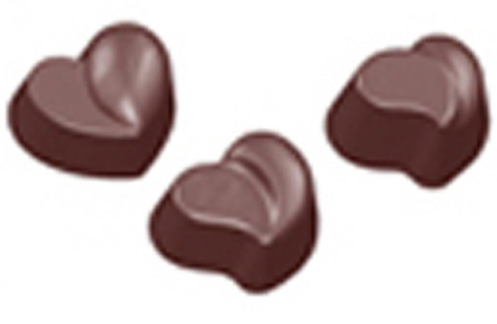 Chocolate Relief Heart Hard Plastic Mould