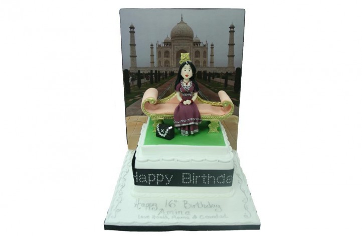 Figure Taj Mahal Backdrop