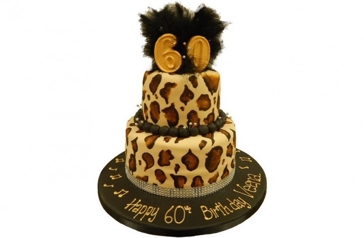 Leopard Print Tiered Cake