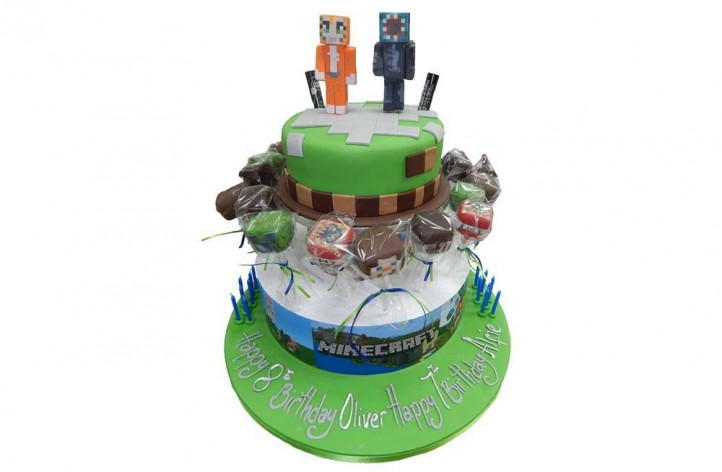 Minecraft cake & cakepops