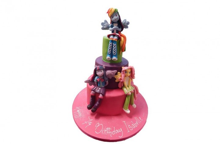 My Little Pony Equestria Girls Tiered Cake