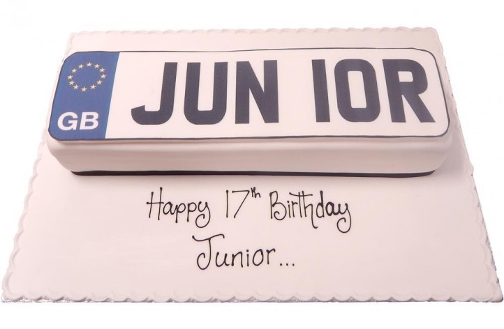 Number Plate Cake