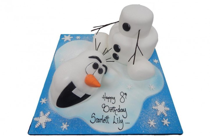 Olaf Frozen Melting Cake