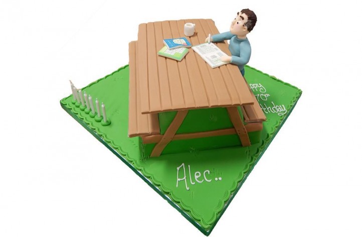Picnic Table & Figure Cake