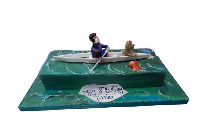 Rowing Boat & Figure