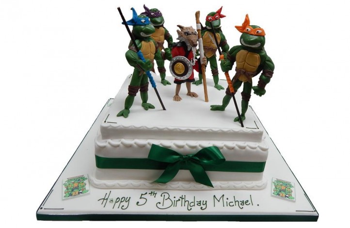 Turtles and Shredder Cake