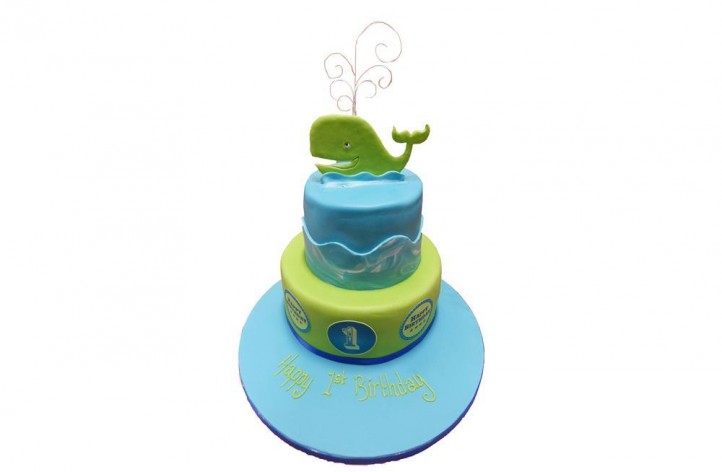 Whale Tiered Cake