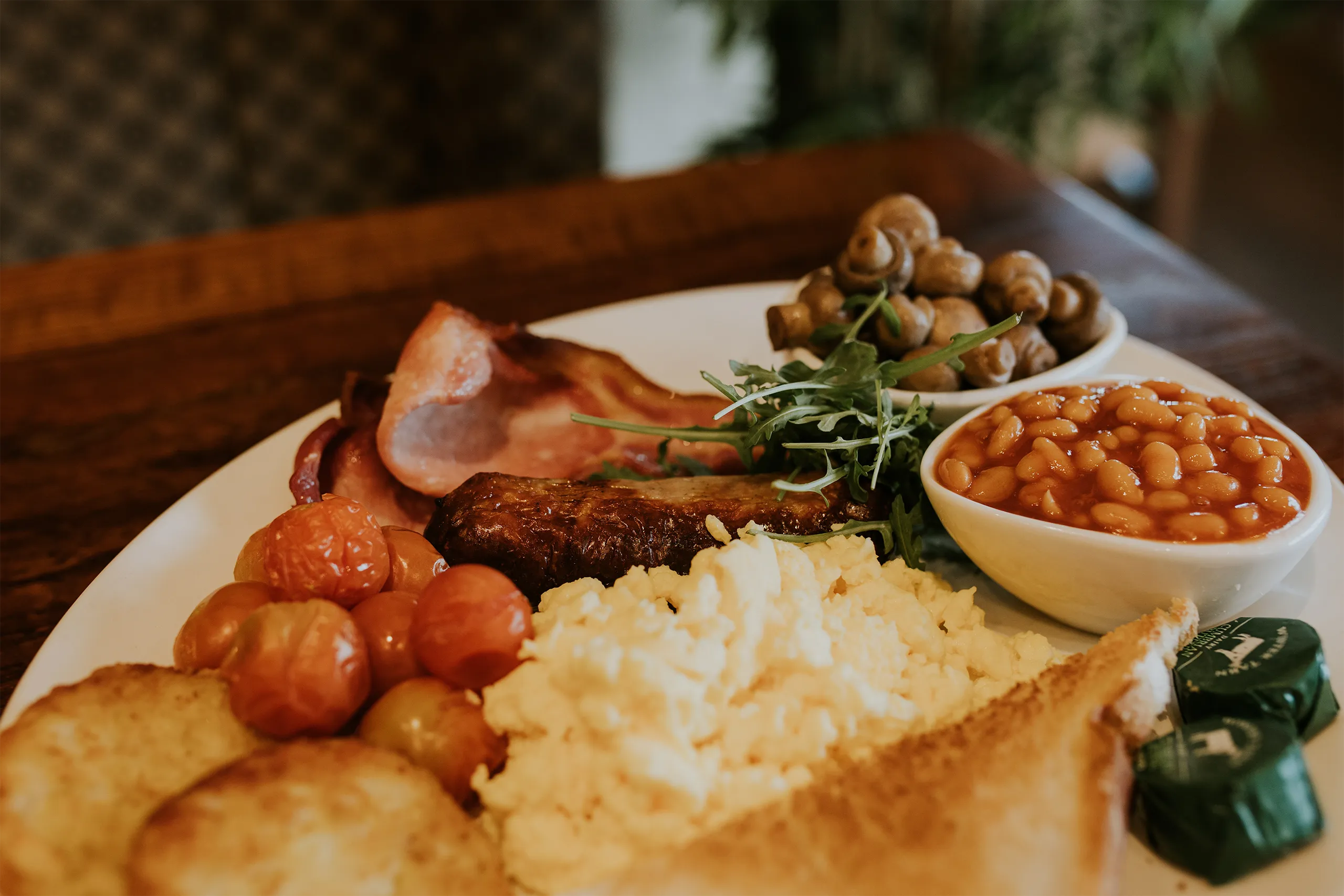 Slattery breakfast menu, full English