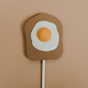 Large Milk Fried Egg Lolly