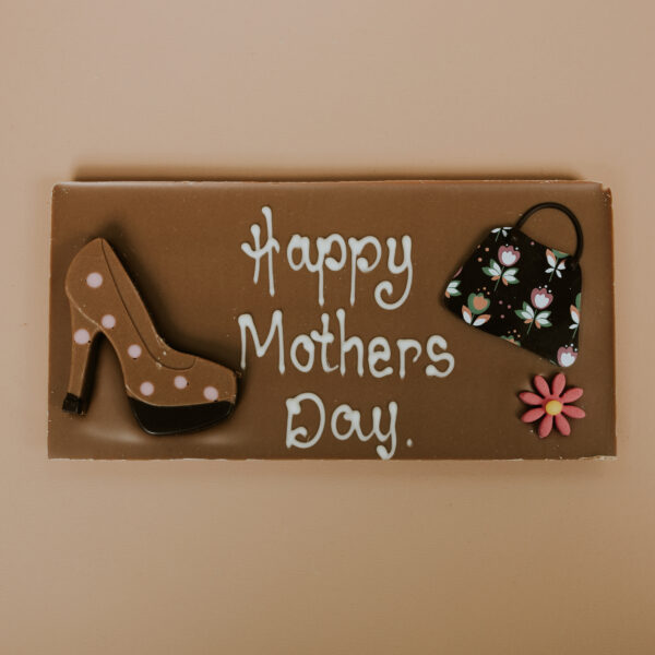 Milk chocolate "Happy Mothers Day" Handbag & Shoes Small Bar