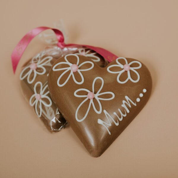 Small Caramel Filled "Mum" milk chocolate Heart