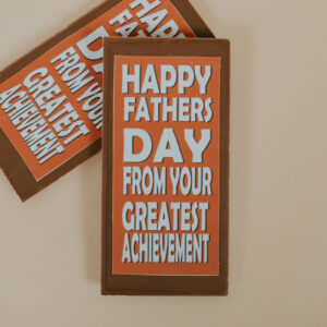 Fathers Day Small Milk Chocolate Bar "Greatest Achievement"