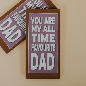 Fathers Day Small Milk Chocolate Bar "Favourite Dad"