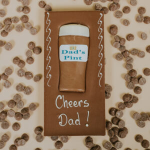 Large Milk chocolate bar with chocolate beer glass decoration