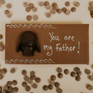 Large Milk chocolate bar with "You are my Father" decoration