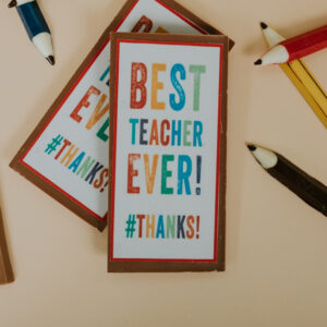 Best Teacher Ever Milk Chocolate Bar