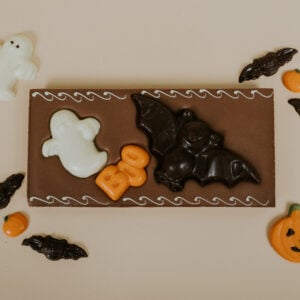Large milk chocolate Bat & Ghost Halloween Bar