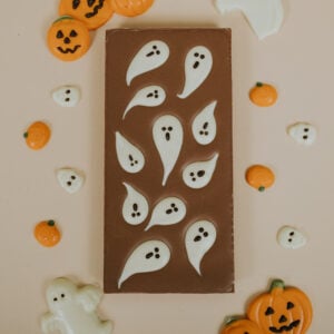Large milk chocolate bar with Ghost detail