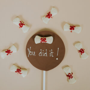 Milk chocolate "You did it!" Lolly